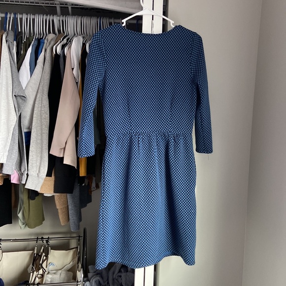 Anthropologie HD in Paris Blue Cozy Sweater Wrap Dress, NWOT - Picture 6 of 6